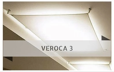 B.Lux Veroca 3 Segeltuch Deckenleuchte