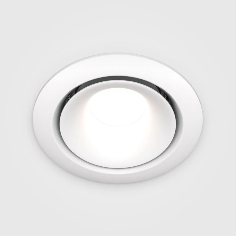 Round ceiling recessed spotlight Yin in white