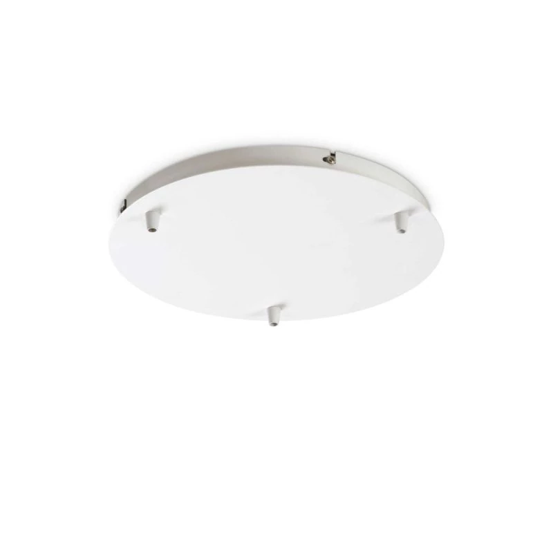 Round lamp canopy in white