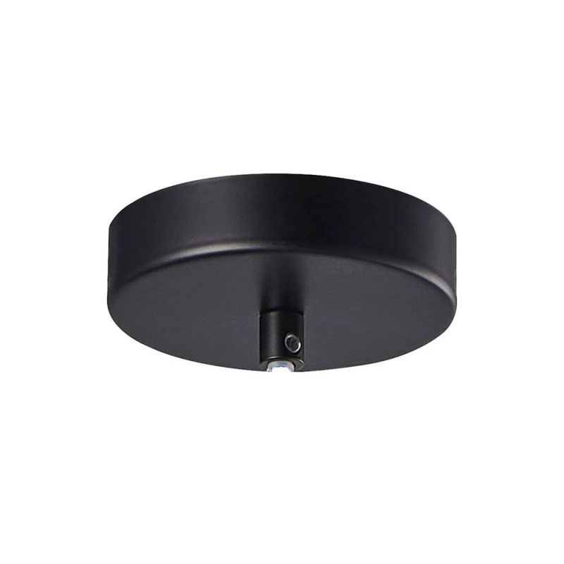 Round ceiling canopy 1-flame in black