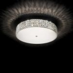 Ideal Lux crystal LED ceiling lamp Roma PL9