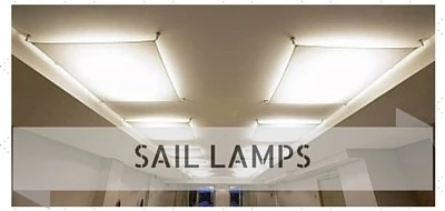 Veroca fabric ceiling lamps & light sails