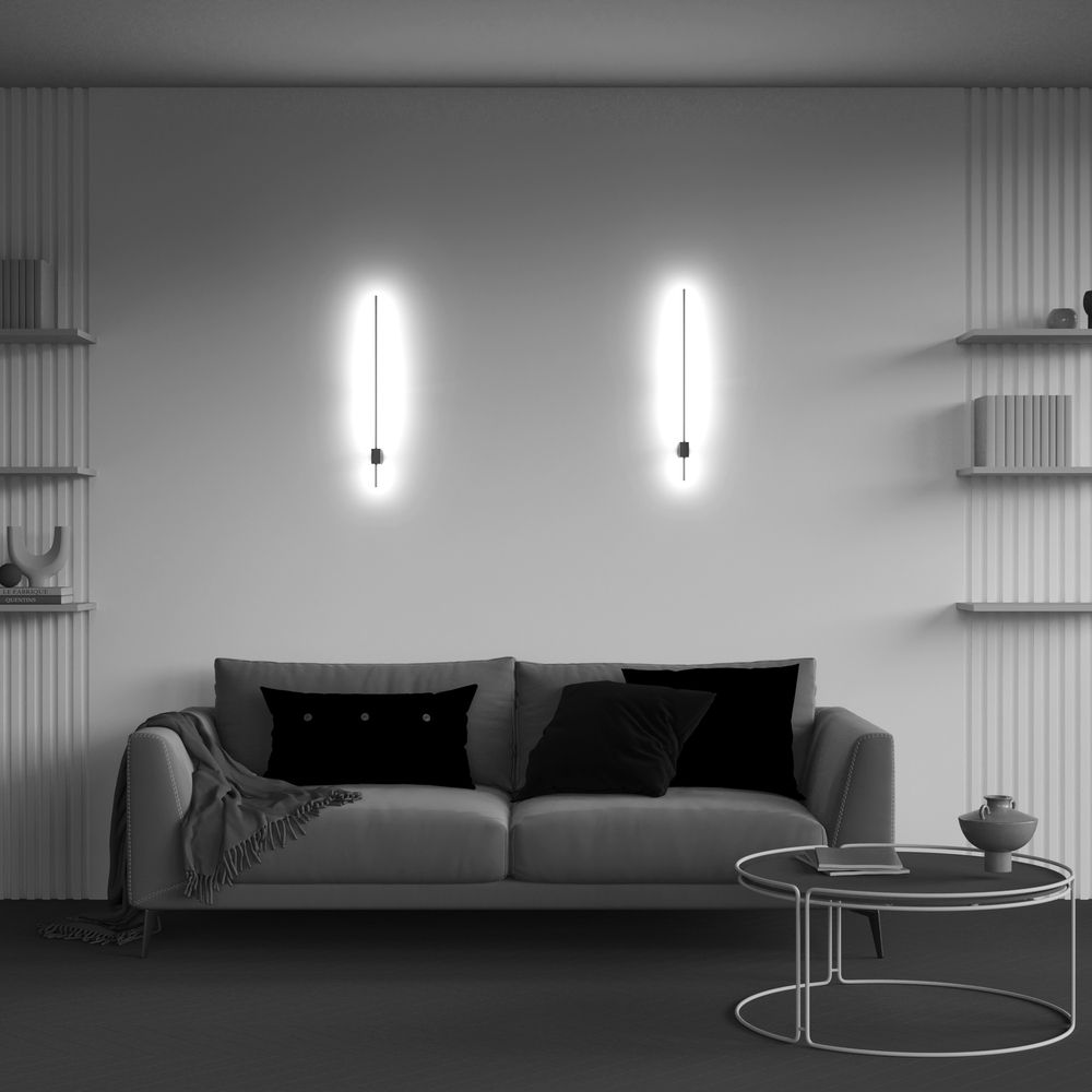 Moderne LED-Wandleuchten im Wohnzimmer
