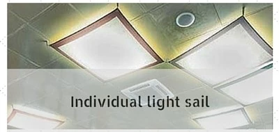 Individual light sails, light sail to measure