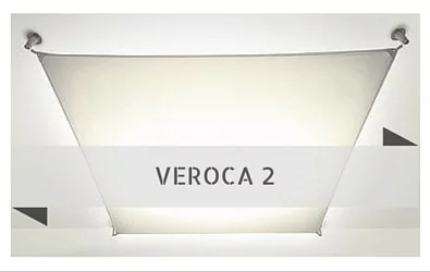 B.Lux Veroca 2 sail cloth ceiling lamp