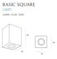 Mobile Preview: Skizze Basic Square 1 schwarz