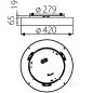 Preview: Sketch ohelia surface mounted luminaire: 42cm