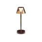 Mobile Preview: Portable battery LED table lamp Lolita in brown