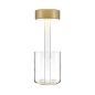 Preview: Gold rechargeable table lamp with glass vase Maytoni AI Collaboration
