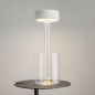 Preview: White rechargeable table lamp with glass vase for flowers Maytoni AI C