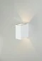 Preview: Square outdoor LED wall lamp Jupiter IP65 silver