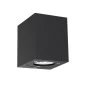 Preview: Square outdoor LED wall lamp Canto Kubi IP44 black