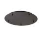 Preview: Round ceiling canopy 5-fold in black
