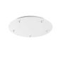 Preview: Round lamp canopy 5-fold in white