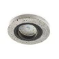 Preview: Round concrete recessed spotlight with black decorative ring