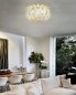 Preview: Round LED ceiling light Geo Ø:60cm in white/gold