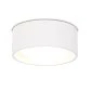 Preview: White LED ceiling light with round lampshade