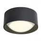 Preview: Black LED ceiling lamp with round lampshade