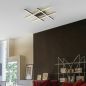 Preview: Minimalistische Deckenleuchte in der Farbe: Schwarz und Blattgold Nr. 19/14