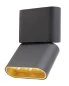 Preview: Modern ceiling spotlight in black-gold