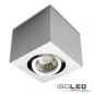 Preview: Square ceiling spotlight cube GU10 alu brushed