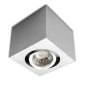 Preview: Square ceiling spotlight cube GU10 alu brushed