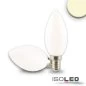 Mobile Preview: E14 LED candle lamp milky 4W warm white dimmable