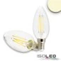 Mobile Preview: E14 LED candle bulb clear 4W warm white dimmable