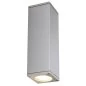 Mobile Preview: Square outdoor wall lamp in gray