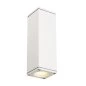 Preview: Square outdoor wall lamp in white