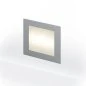 Mobile Preview: Square LED step lighting Wall 90 in silver-grey
