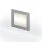 Preview: Square LED step lighting Wall 90 in silver-grey