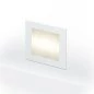 Preview: Eckige Quadratische LED Stufenbeleuchtung Wall 90 in weiß