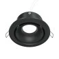 Preview: Black recessed spotlight with springs for ceiling installation