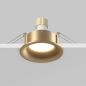 Preview: Illustration recessed spotlight in gold installed