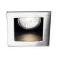 Preview: Quadratic recessed spotlight Funky in chrome glossy