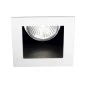 Preview: Quadratic recessed spotlight Funky in white