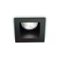 Preview: Quadratic recessed spotlight Funky in black