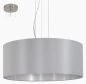 Preview: Round fabric hanging lamp Maserlo Ø:53cm