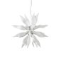 Preview: Pendellampe Leaves von Ideal Lux mit weißen Glaselementen Detail