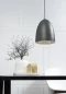 Preview: Dining table pendant lamp Nexus with grey lampshade and grey cable