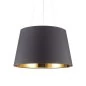 Preview: Black and gold shade pendant lamp Nordik SP6 Ø60cm