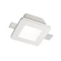 Mobile Preview: Ideal Lux gypsum downlight Samba Square glass
