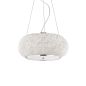 Preview: Round crystal hanging lamp Pasha: Ø 40cm