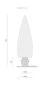 Mobile Preview: Stehlampe Kanpazar 150 C von Blux mit weißen Körper und Betonfuss