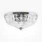 Preview: Schöne Kristall Deckenlampe in Silber