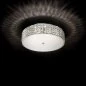 Preview: Kleine Runde Deckenlampe Roma PL6 mit funkelnden Kristallen