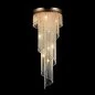 Preview: Maytoni Cascade crystal chandelier gold 100cm