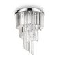 Preview: Moderner spiralförmiger Kristall Luster Carlton PL12/Ideal Lux Ø50cm
