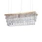 Preview: Ideal Lux Martinez dining table lamp crystal gold 103cm
